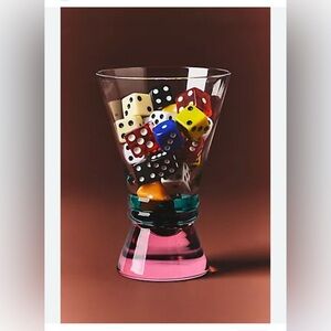 Brand New Anthropologie Adele Martini Glasses, Set of 4, New in Box, NWT